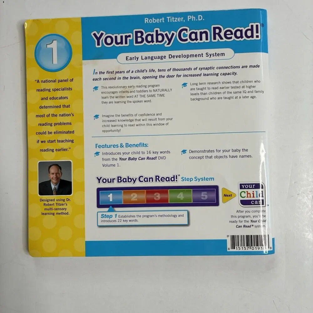 Your Baby Can Read Book Set Lift Flap Word & Picture Books Lot of 3 Books 1-3
